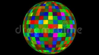 闪烁<strong>高</strong>科技壁球旋转地球，多色，公司，阿尔法垫，可循环，4K